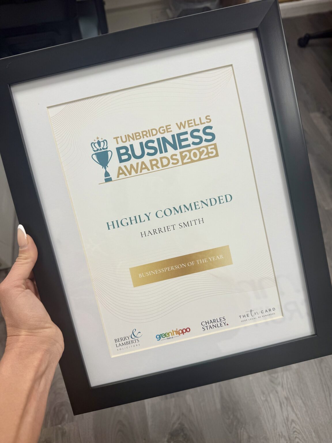 Highly Commended Finalist for Businessperson of the Year
